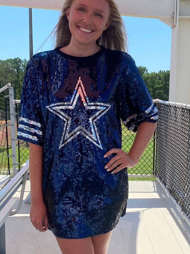Dallas cowboys sequin hot sale shirt
