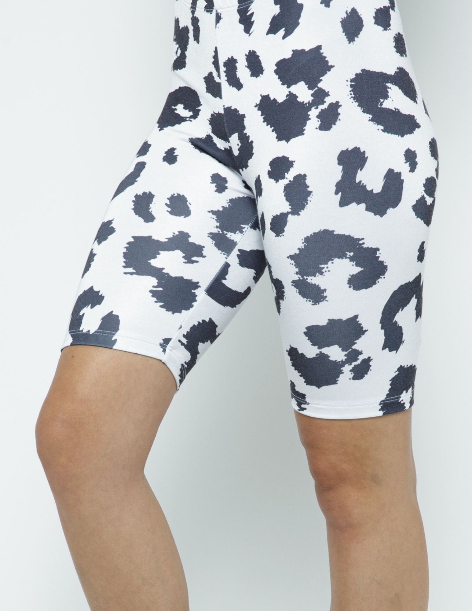 Tiger print biker shorts sales